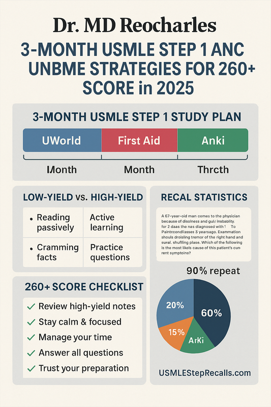 How I Crushed USMLE Step 1 in Just 3 Months (2025 Strategy That Works)
