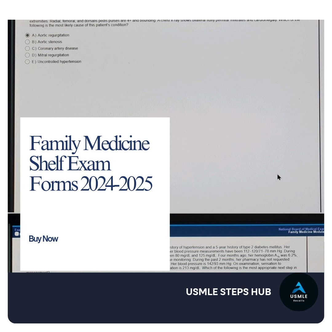 Conquer Your Family Medicine Shelf Exam: 2024-2025 Recalls Package