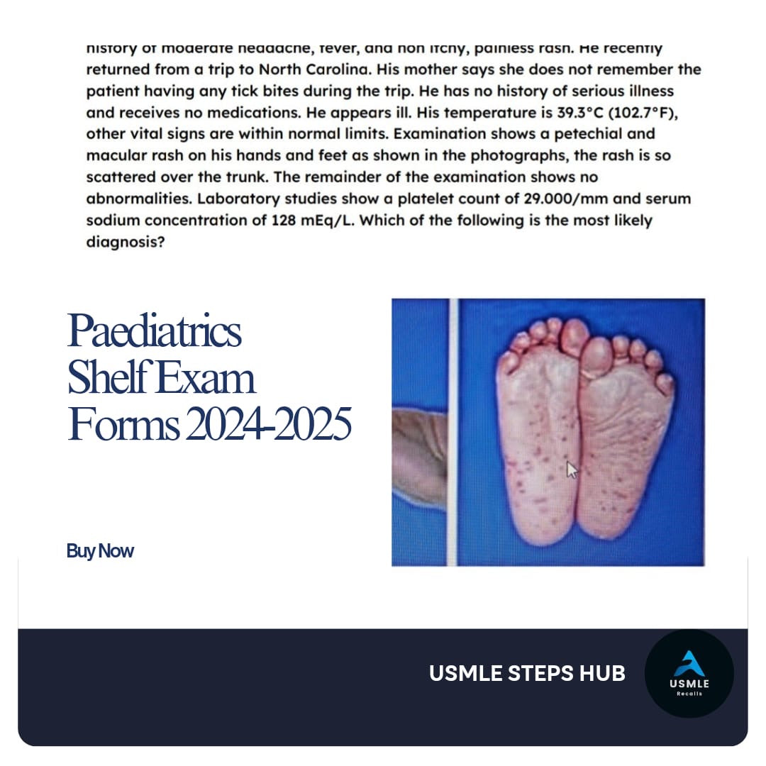 Paeds Shelf Exam Recalls Package 2024-2025: Ace Your Exam with Confidence!"