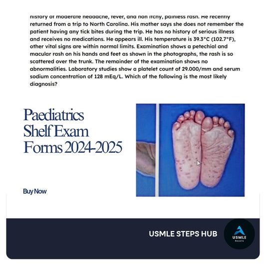 Paeds Shelf Exam Recalls Package 2024-2025: Ace Your Exam with Confidence!"