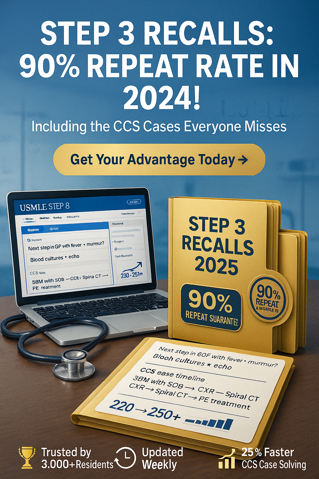 Step 3 Premium Recalls/Past Papers Package 2025-2026: Master Your Exam with CCSE Cases & Guaranteed Repeats