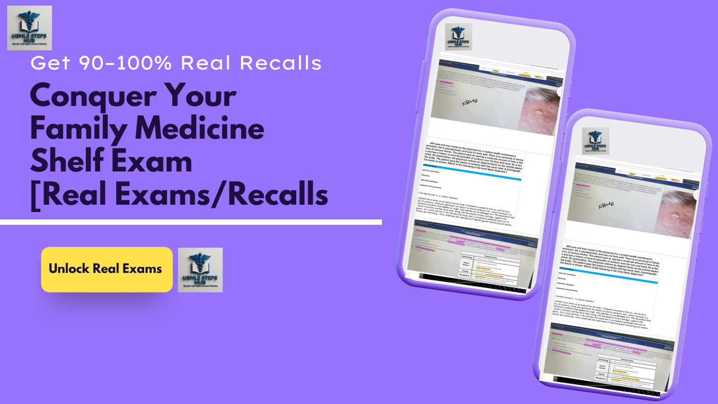 Conquer Your Family Medicine Shelf Exam: 2024-2025 Recalls Package