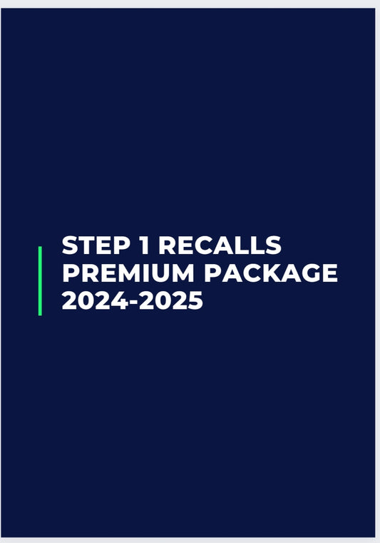 STEP 1 RECALLS 20242025 USMLE Steps HUB